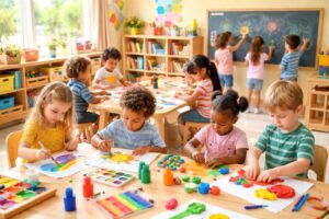 découvrez des activités artistiques adaptées pour les élèves de maternelle, favorisant leur créativité et leur développement moteur tout en s'amusant.