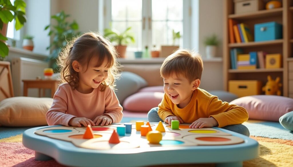 découvrez une sélection de jeux de société adaptés aux jeunes enfants, conçus pour favoriser leur apprentissage, leur socialisation et leur amusement en toute sécurité.