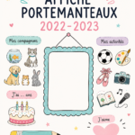 Affiche portemanteaux tendance affichée dans un salon moderne.