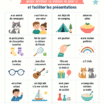 Un enseignant explique les règles du bingo de la rentrée aux élèves