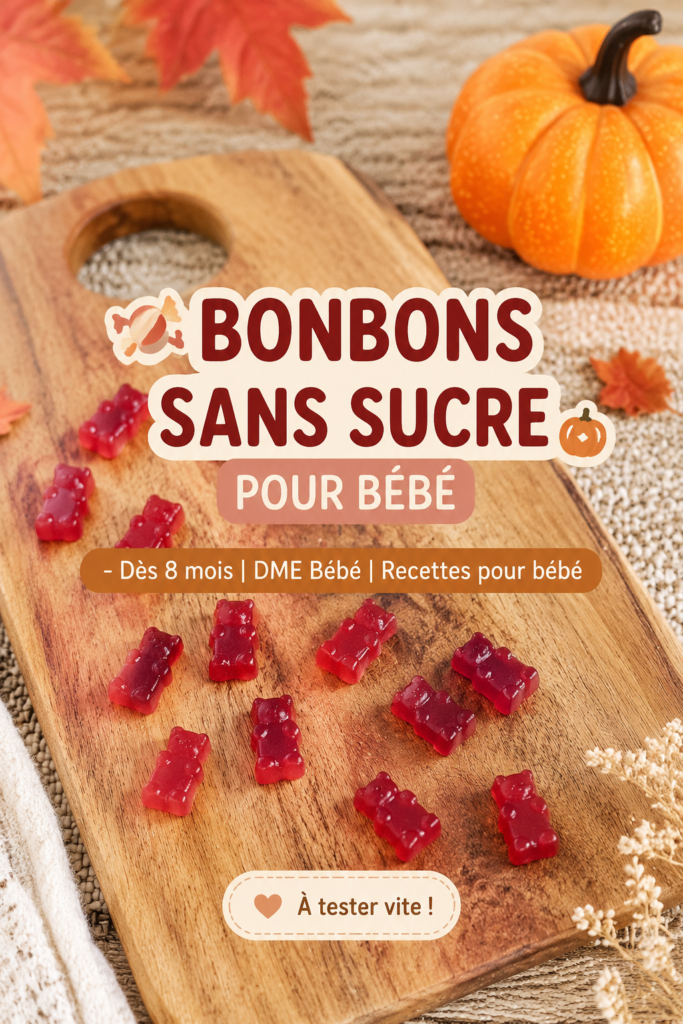 Bonbons faits maison sans sucre pour bébé