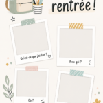 Une famille réunie pour célébrer la rentrée scolaire joyeuse et créative.