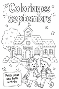 Une variété de coloriages de septembre prêts à être imprimés pour tous les âges.