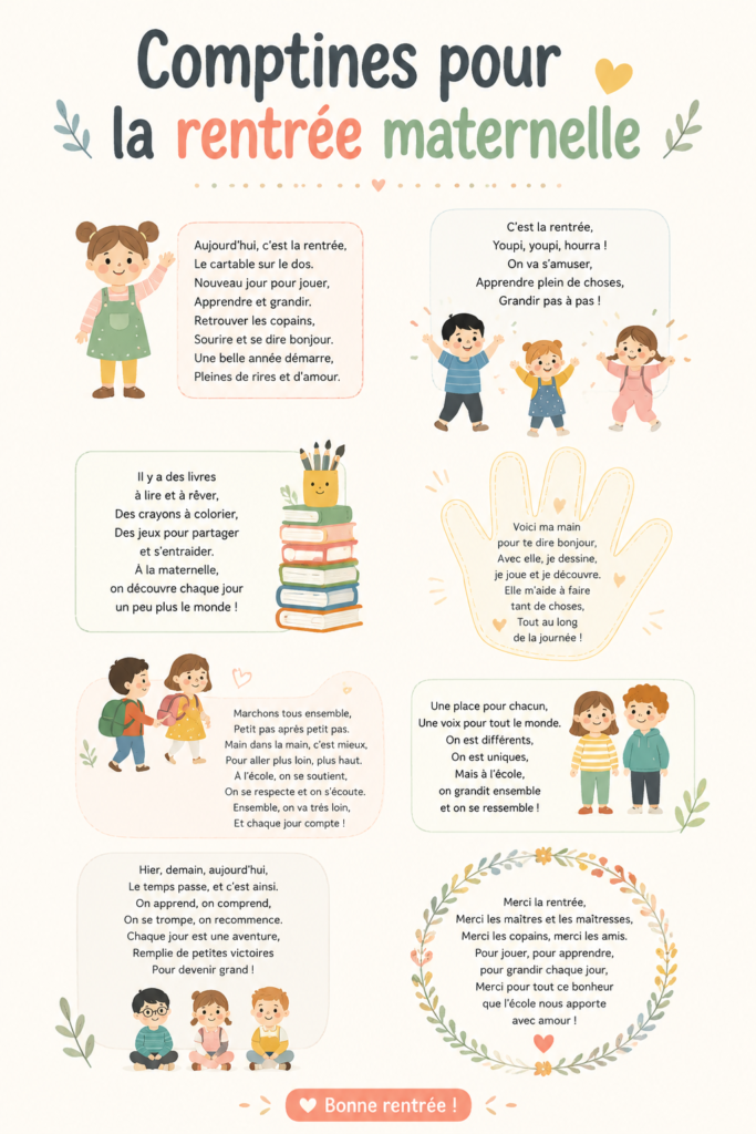 Comptines pour enfants sur une mélodie joyeuse