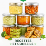 Un plat coloré pour bébé avec des légumes et des céréales