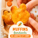 Muffins fondants au curry et carottes parfaits pour bébé