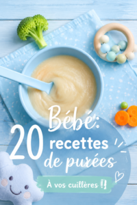 Assiette de purées maison variées pour bébés, avec des couleurs vives et des textures douces.