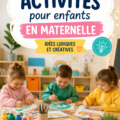 Un groupe d'enfants de maternelle s'amuse avec des jeux éducatifs en classe.