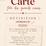 Template de carte pour la fête des grands-mères avec un design coloré et touchant.