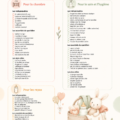 Checklist de naissance avec des articles essentiels pour accueillir un bébé