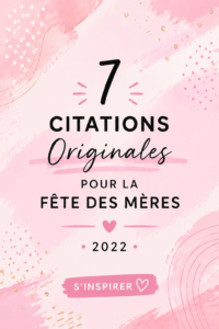 Une carte élégante avec une citation touchante pour la fête des mères
