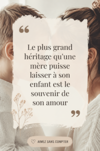Une mère et son enfant profitant d'un moment affectueux ensemble, symbolisant l'amour maternel.
