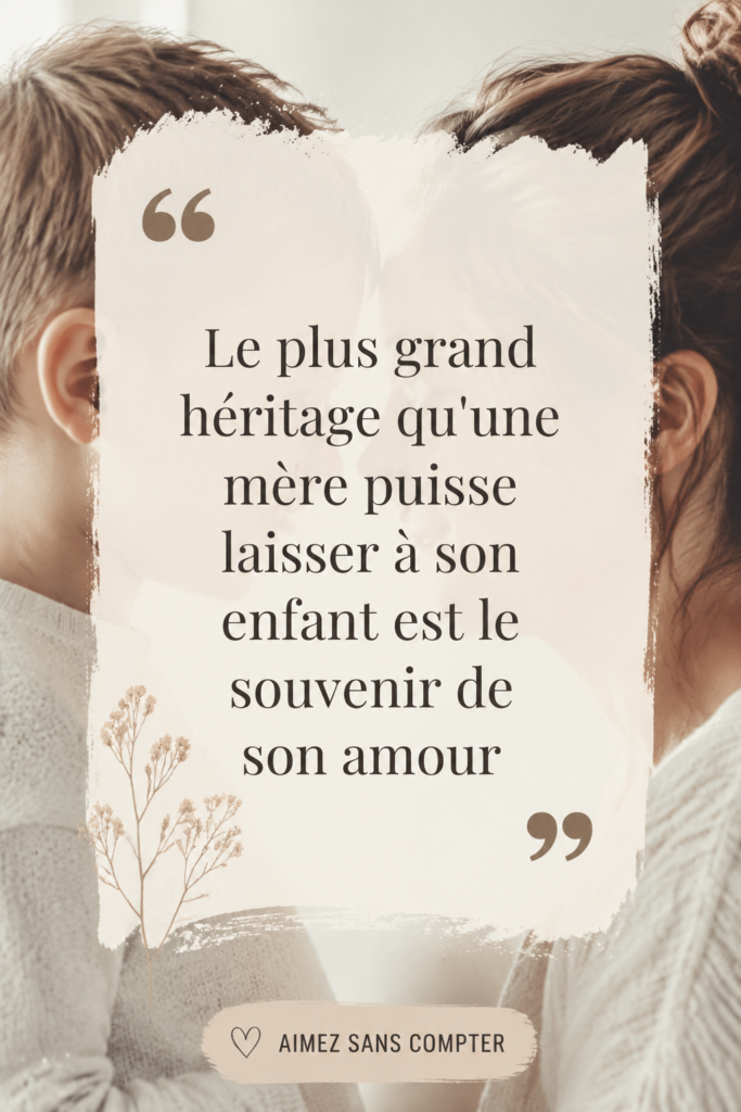 Une mère et son enfant profitant d'un moment affectueux ensemble, symbolisant l'amour maternel.