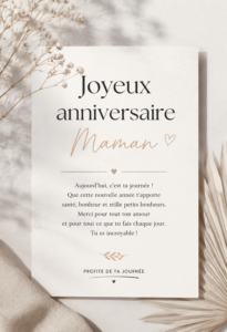 Cadeaux d'anniversaire créatifs pour maman, bouquets et surprises.