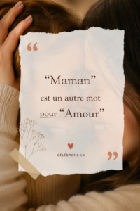 Un cœur en mots : Maman, symbole d'amour inconditionnel