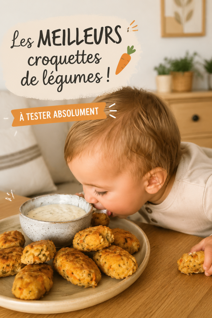 Tots de légumes croustillants sur un plat, prêts à être dégustés.