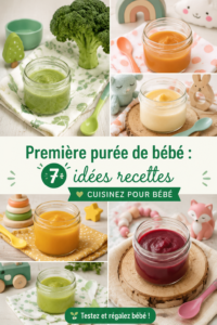 Purée de légumes frais pour le premier repas de bébé