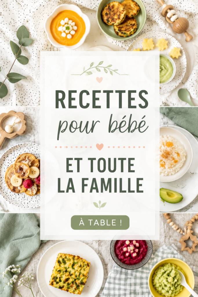 Recettes de plats familiaux sains et adaptés aux bébés