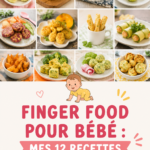 Un enfant essayant un finger food en forme de bâtonnet de légumes