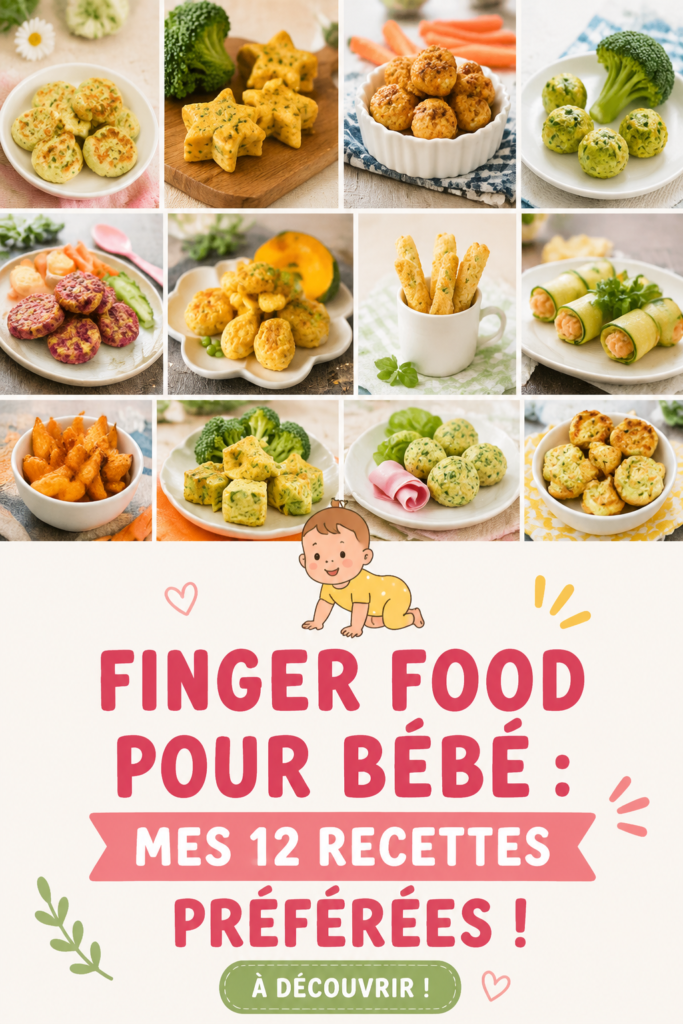 Un enfant essayant un finger food en forme de bâtonnet de légumes