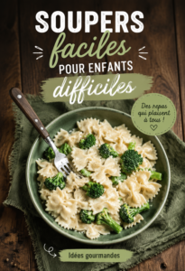 Une soupe colorée avec des légumes frais, attirant les enfants difficiles.