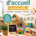 Groupe d'enfants s'amusant lors d'une activité d'accueil en maternelle.