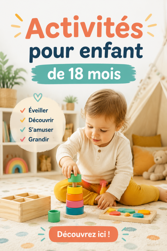 Enfant jouant à des jeux d'éveil amusants à la maison.