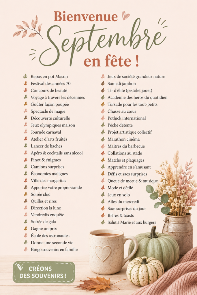 Une famille passant du temps ensemble lors d'une activité en plein air en septembre.