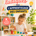 Image d'enfants jouant et apprenant ensemble avec des jeux éducatifs