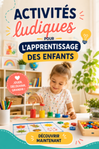 Image d'enfants jouant et apprenant ensemble avec des jeux éducatifs
