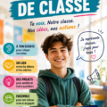 Affiche délégué de classe personnalisée avec des dessins colorés et un texte clair