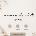 Motifs de broderie pour mamans de chats personnalisés