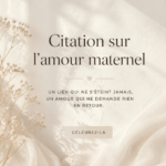Une citation inspirante sur l'amour d'une mère parmi des fleurs colorées.