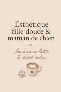 Un intérieur cozy avec une maman et son chien dans une atmosphère douce.