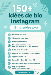 Exemples de bios Instagram créatives pour les mamans et les enfants