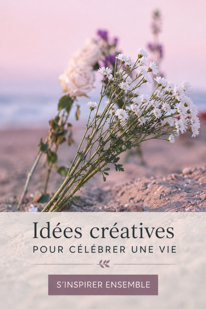 Hommage créatif avec des souvenirs et des décorations personnalisées