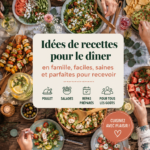 Une salade colorée pleine de légumes, idéale pour un dîner familial sain.