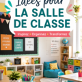 Aménagement coloré et moderne d'une salle de classe