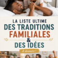 Famille réunie autour d'une activité traditionnelle, représentant l'unité et la joie.