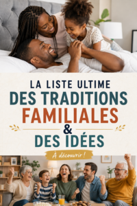 Famille réunie autour d'une activité traditionnelle, représentant l'unité et la joie.