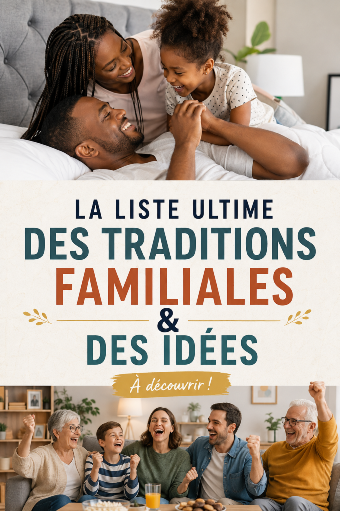Famille réunie autour d'une activité traditionnelle, représentant l'unité et la joie.
