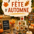 Famille jouant à des jeux d'automne ensemble dans un parc.