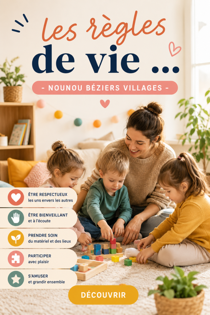 Une nounou souriante jouant avec des enfants dans un parc.