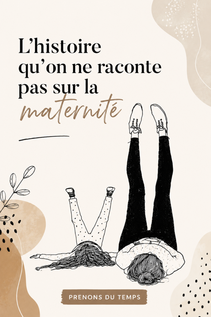 Une mère avec son enfant, symbolisant les hauts et les bas de la maternité.