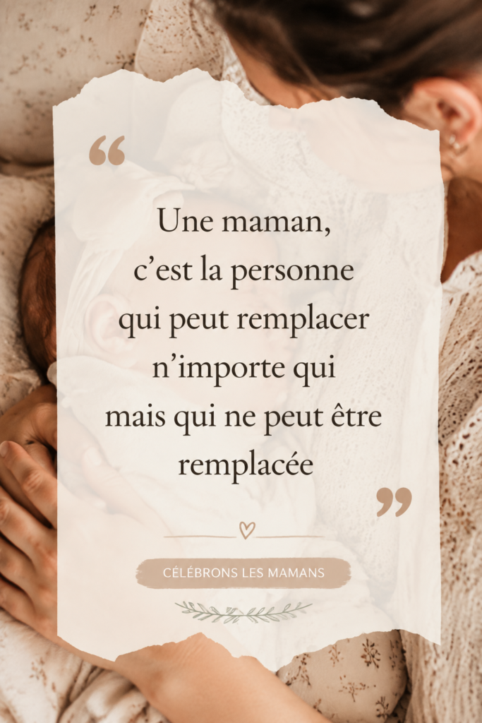 Un montage photo illustrant divers moments affectueux entre mères et enfants, représentant l'amour maternel.