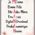 Montrer un design coloré de SVG pour la fête des mères.