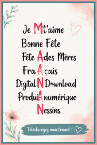 Montrer un design coloré de SVG pour la fête des mères.