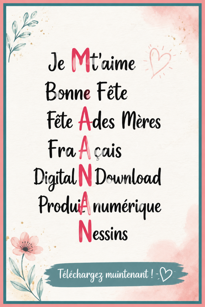 Montrer un design coloré de SVG pour la fête des mères.
