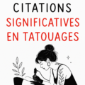 Tatouage de citation inspirante sur un poignet