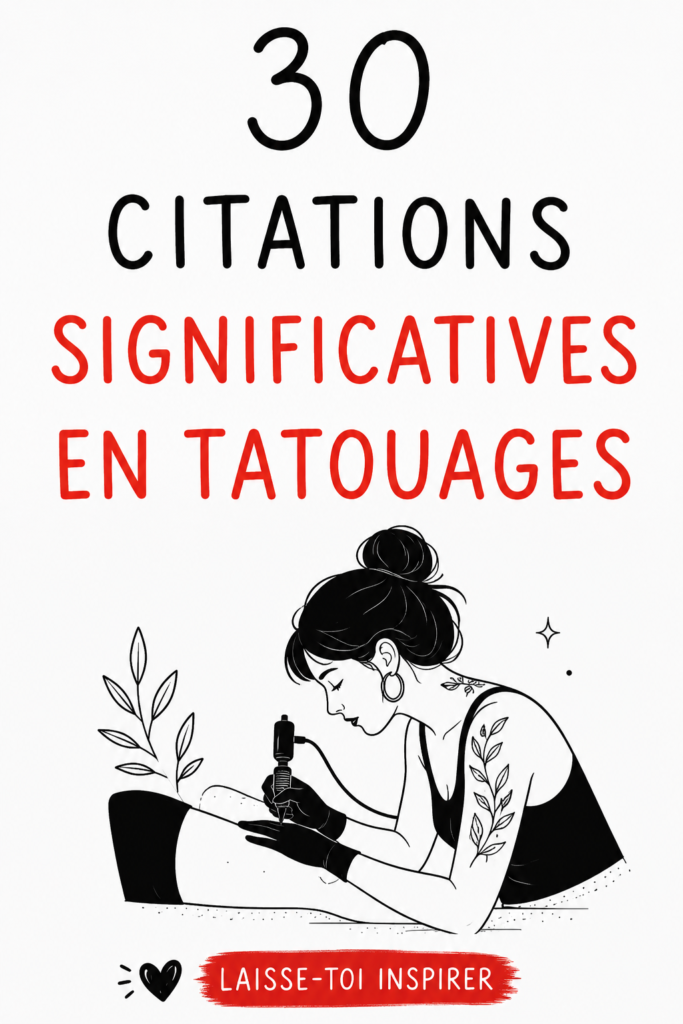 Tatouage de citation inspirante sur un poignet